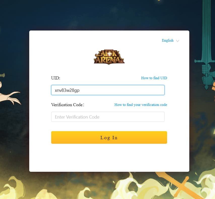 AFK Arena gift code redemption site