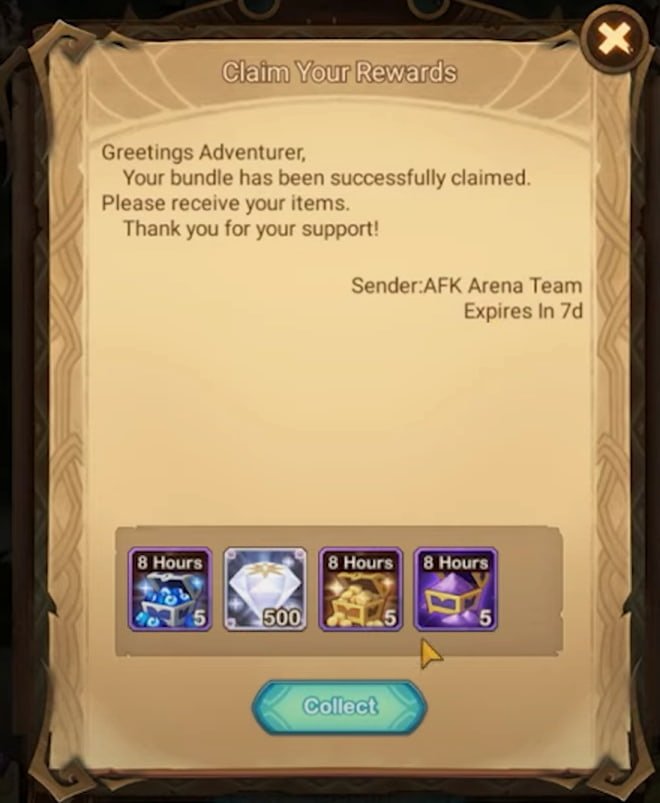 AFK Arena gift codes and rewards