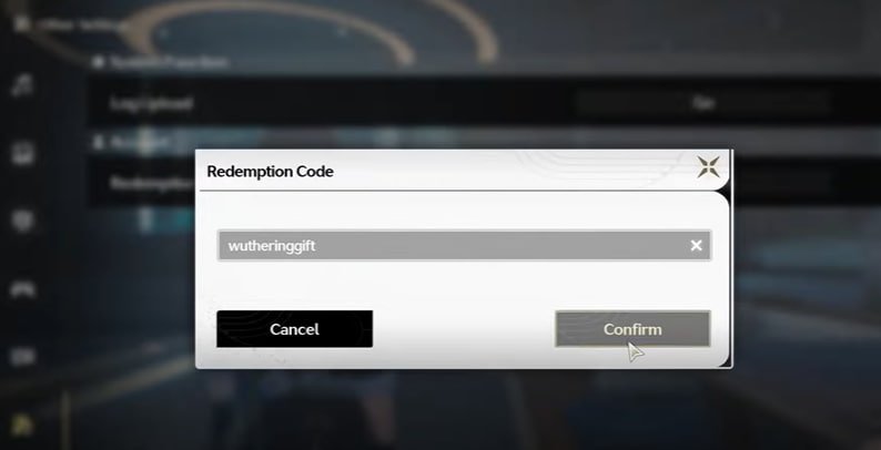 Wuthering Waves Codes redemption center