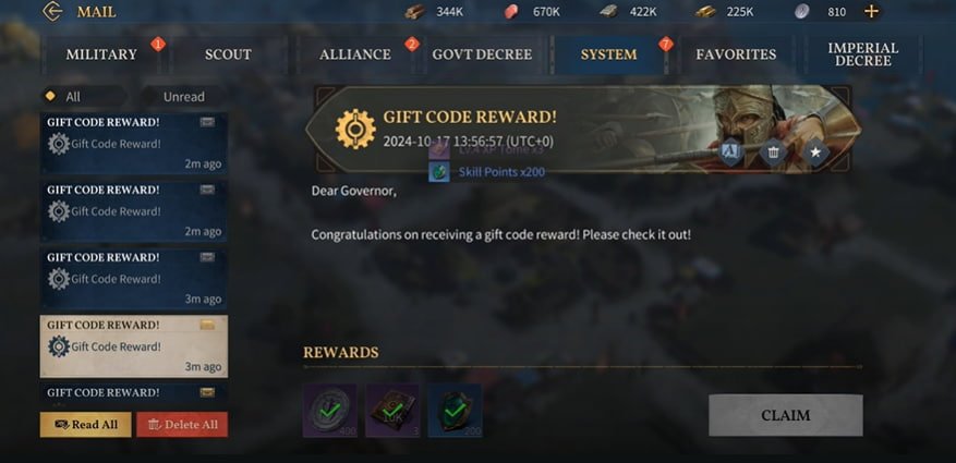 Age of Empires Mobile Codes rewards
