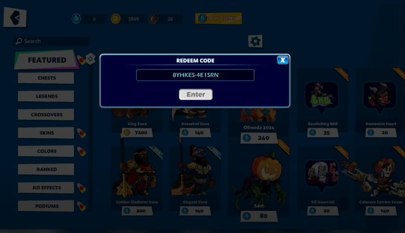 Brawlhalla codes redemption center