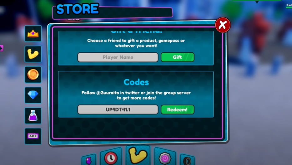 Roblox One Punch Fighters X codes redeem center